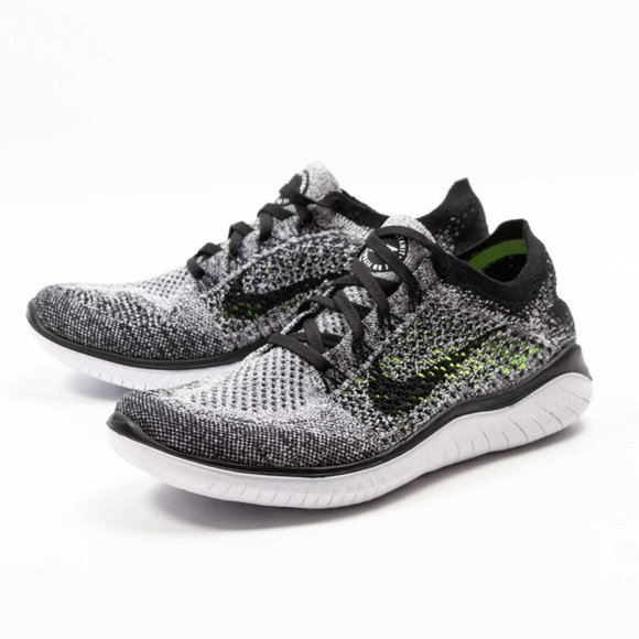 Nike Free RN Flyknit 2018 Men's Running Shoes OREO - Picture 8 of 8